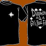 Diamonds Are a Girl's Best Friend Softball Tee - Henry-Senachwine High School -  Henry, IL